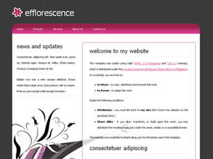 efflorescence Free Website Template
