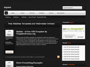 Stylish Free Website Template