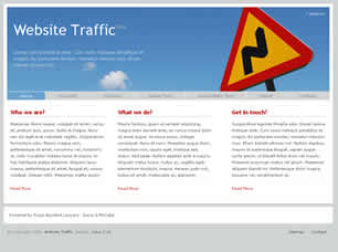 Website Traffic Free Website Template