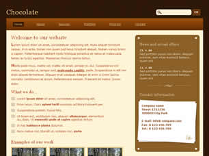 Chocolate Free Website Template