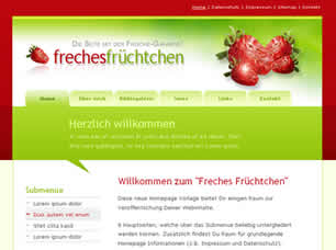 Freches Früchtchen Free Website Template