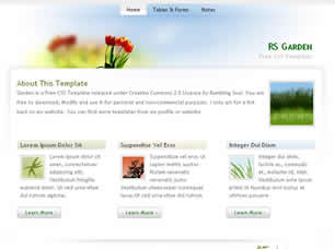 RS Garden Free Website Template