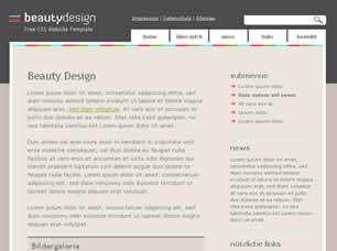 Beauty Design Free Website Template