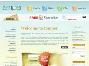 Temper Free Website Template