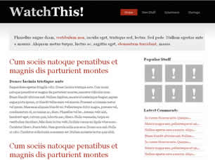 WatchThis Free Website Template