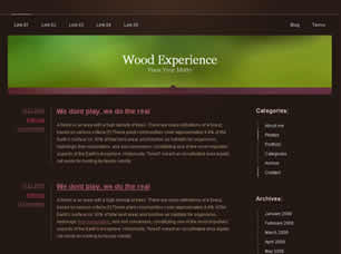 Wood Experience Free Website Template