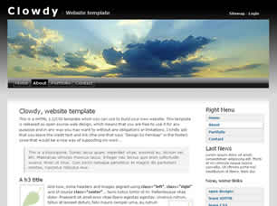 Clowdy Free Website Template