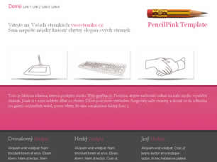 PencilPink Free Website Template