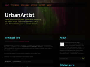 UrbanArtist 1.0 Free Website Template