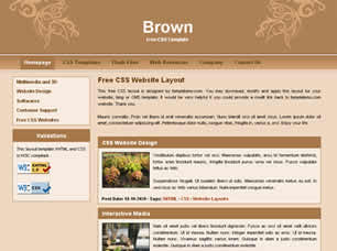 Brown Free Website Template