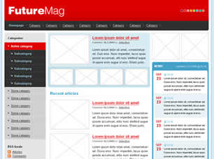 FutureMag Free Website Template