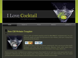 I Love Cocktail Free CSS Template