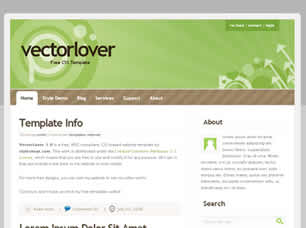 VectorLover 1.0 Free CSS Template