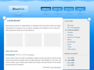 BlueWeb Free Website Template
