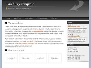 Fain Gray Free Website Template