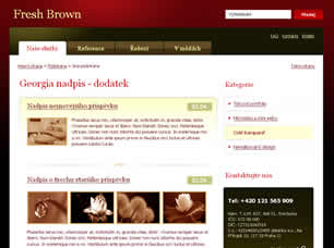 Fresh Brown Free Website Template