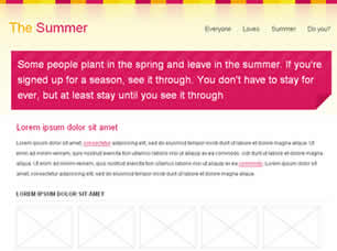 The Summer Free Website Template