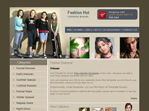 Fashion Hut Free Website Template