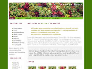 Fleur 2 Free Website Template