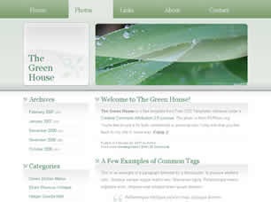 The Green House Free Website Template