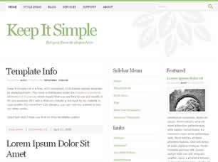 Keep It Simple Free Website Template