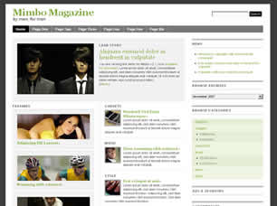 Mimbo Magazine Free Website Template