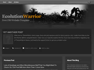 Ecolution Warrior Free Website Template