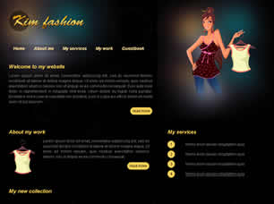 Kim Fashion Free Website Template