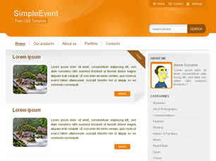 SimpleEvent Free Website Template