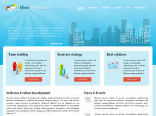 Mirax Development Free Website Template