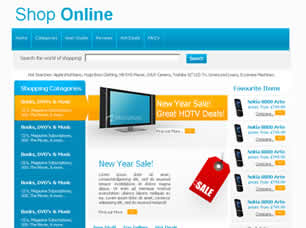 Shop Online Free Website Template