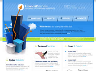 Financial Services Free Website Template