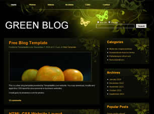Green Blog Free CSS Template