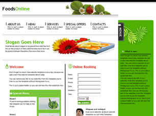 FoodsOnline Free Website Template