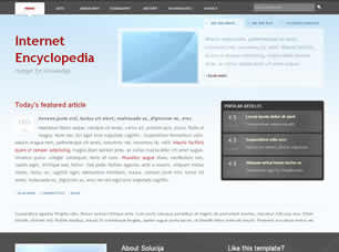 Internet Encyclopedia Free Website Template