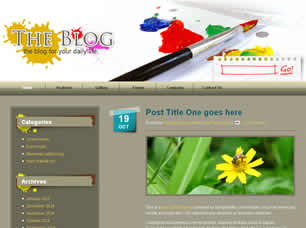 Paint Blog Free Website Template