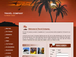 Travel Company Free CSS Template