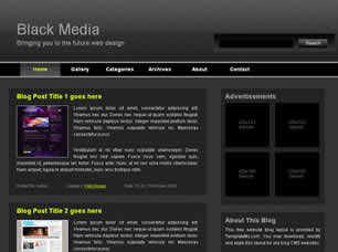 Black Media Free Website Template