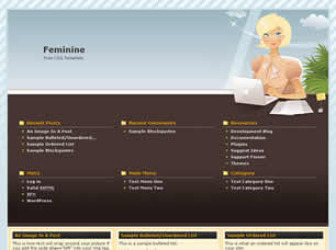 Feminine Free CSS Template