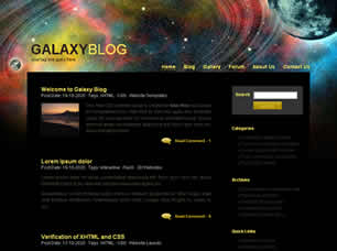 Galaxy Free Website Template