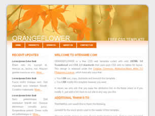 Orangeflower Free CSS Template