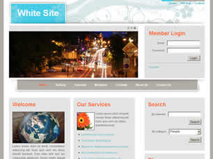 White Site Free Website Template