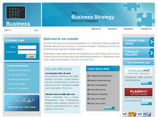 Business Strategy Free Website Template