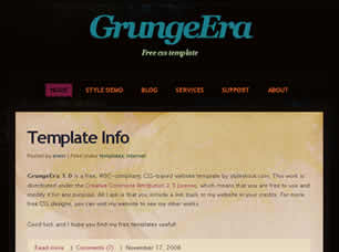GrungeEra 1.0 Free Website Template