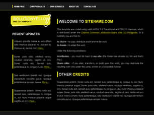 SolutionYellow Free Website Template