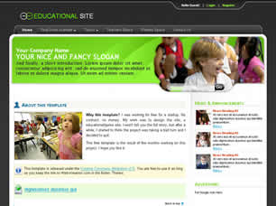 Educational Site Free Website Template