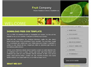 Fruit Company Free Website Template