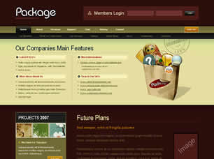 Package Free Website Template