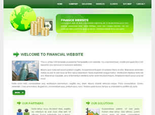 Financial Website Free CSS Template
