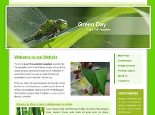 Green Day Free Website Template